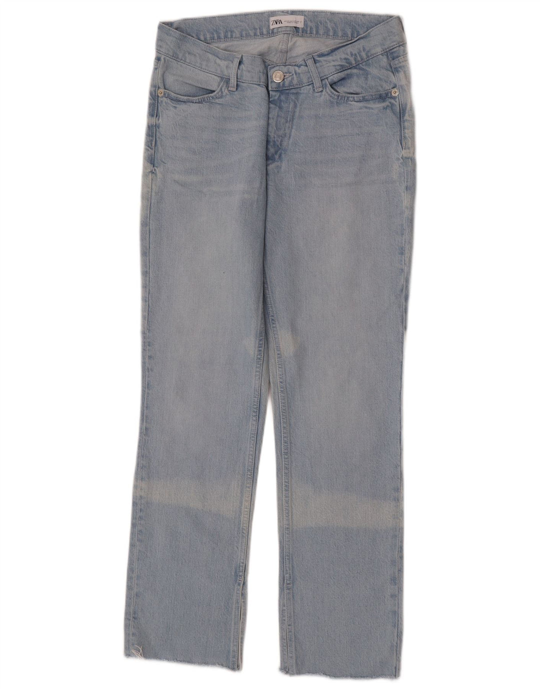Zara Jeans Rectos Mujer EU 40 Medium W30 L30 Algodón Azul