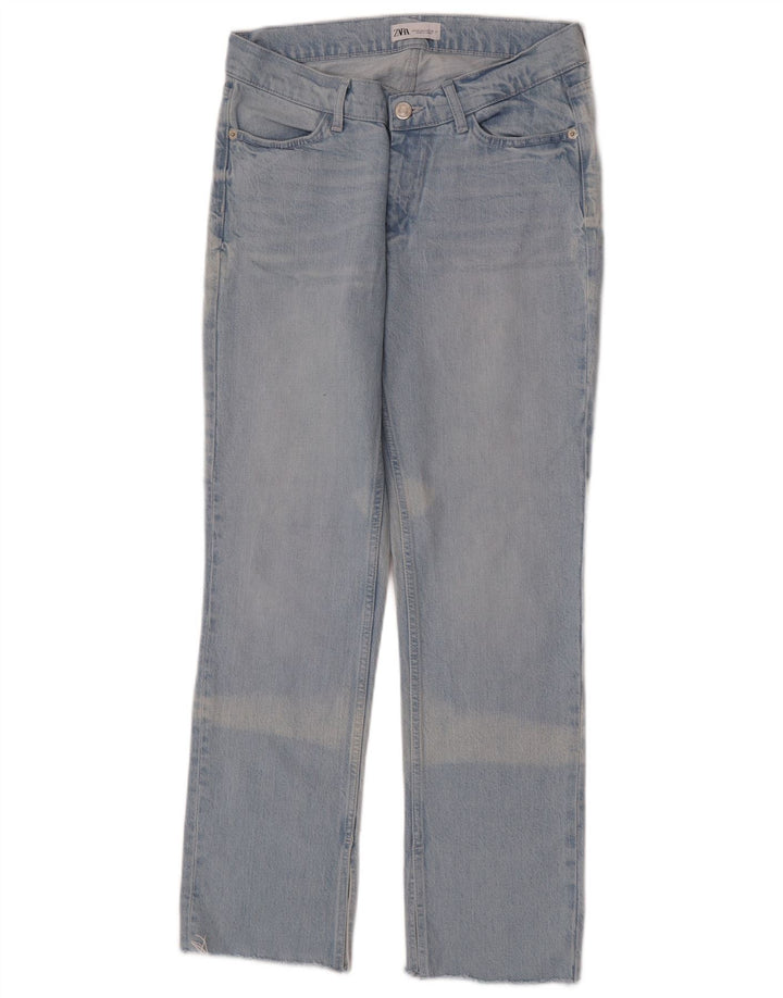 Zara Jeans Rectos Mujer EU 40 Medium W30 L30 Algodón Azul
