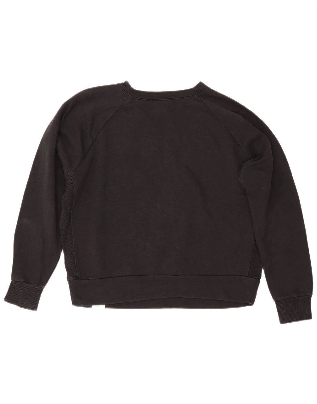 REEBOK Sudadera gráfica para mujer Jumper UK 14 Medium Black Cotton