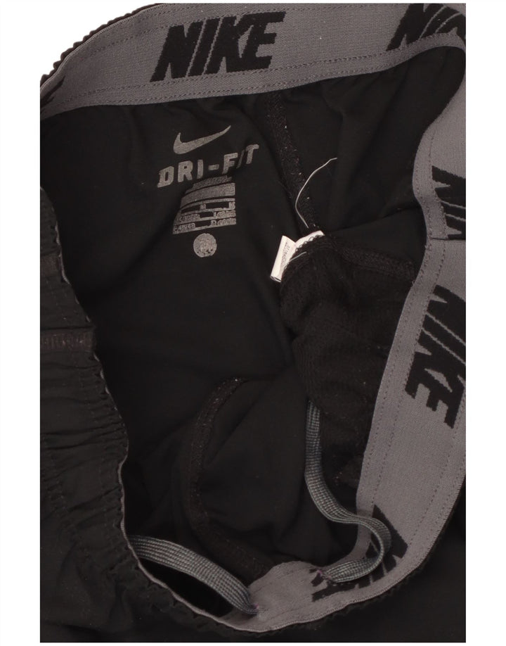 NIKE Pantalones cortos deportivos Dri Fit para hombre, talla mediana, negro