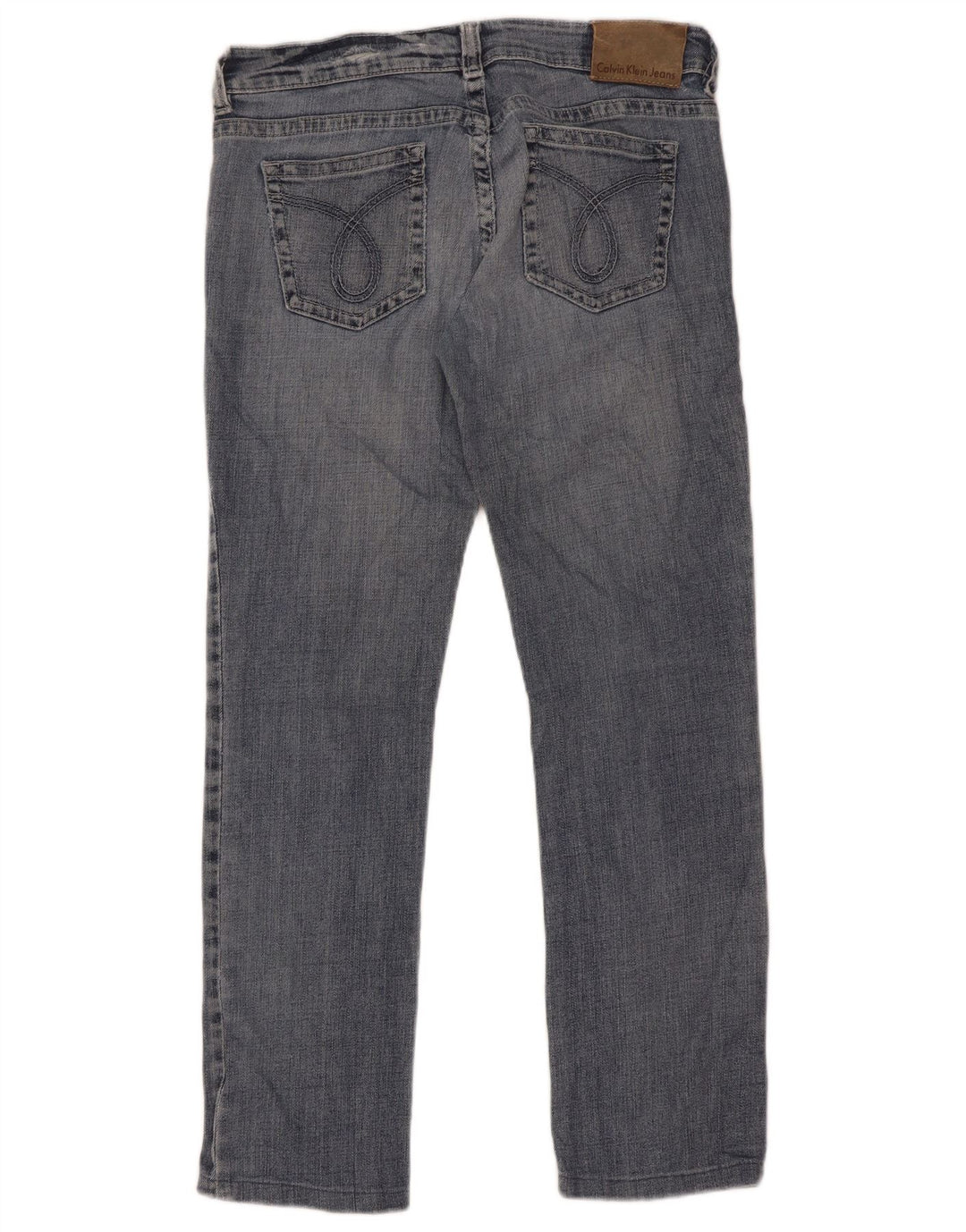 Vaqueros Rectos Calvin Klein Mujer W30 L28 Azul