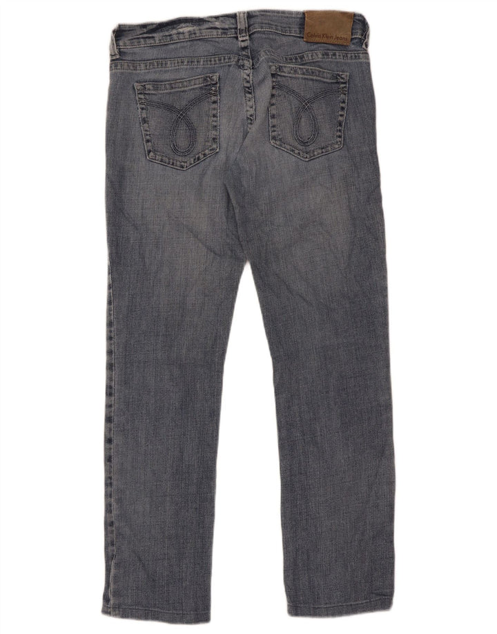 Vaqueros Rectos Calvin Klein Mujer W30 L28 Azul