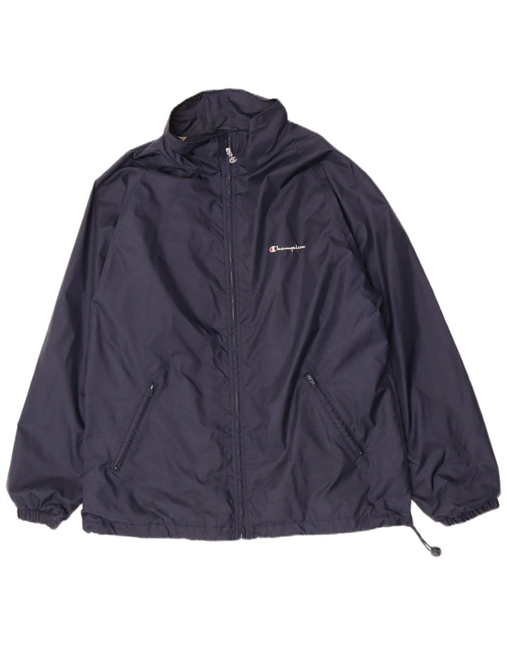 Champion Chaqueta impermeable para hombre UK 40 Large Poliamida azul marino