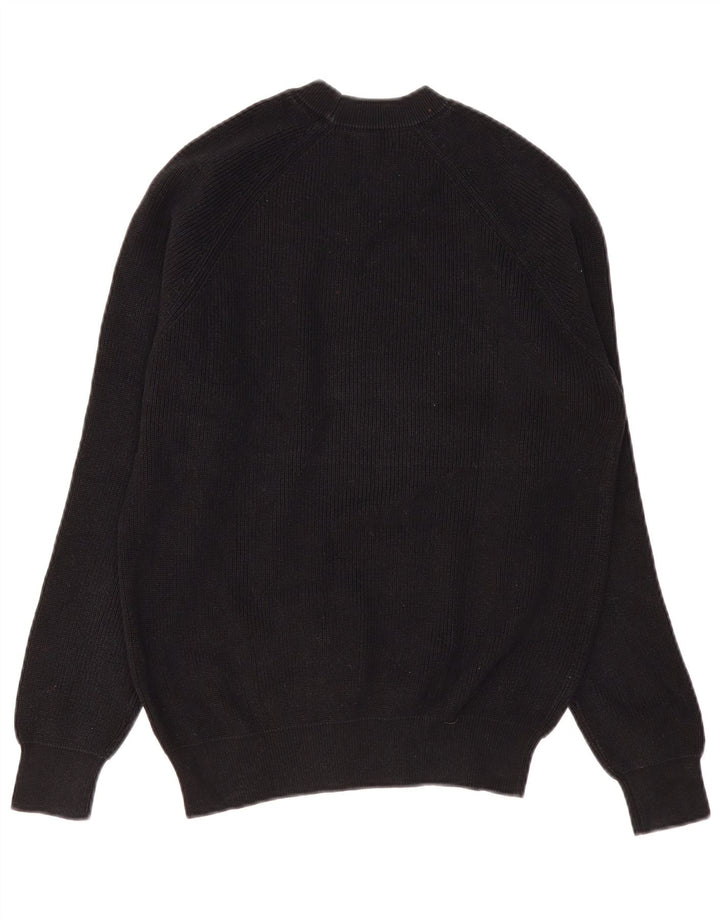Zara Hombre Jersey De Cuello Redondo Suéter Pequeño Negro