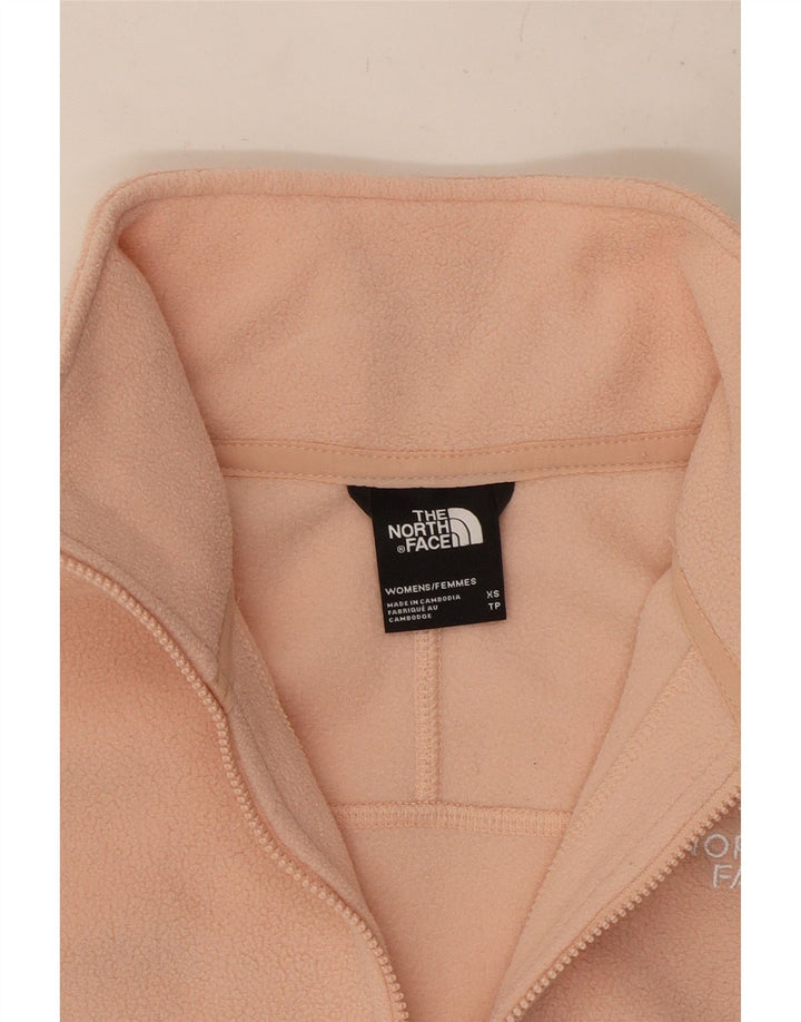 THE NORTH FACE Jersey de forro polar extragrande con cuello y cremallera para mujer UK 6 XS Rosa