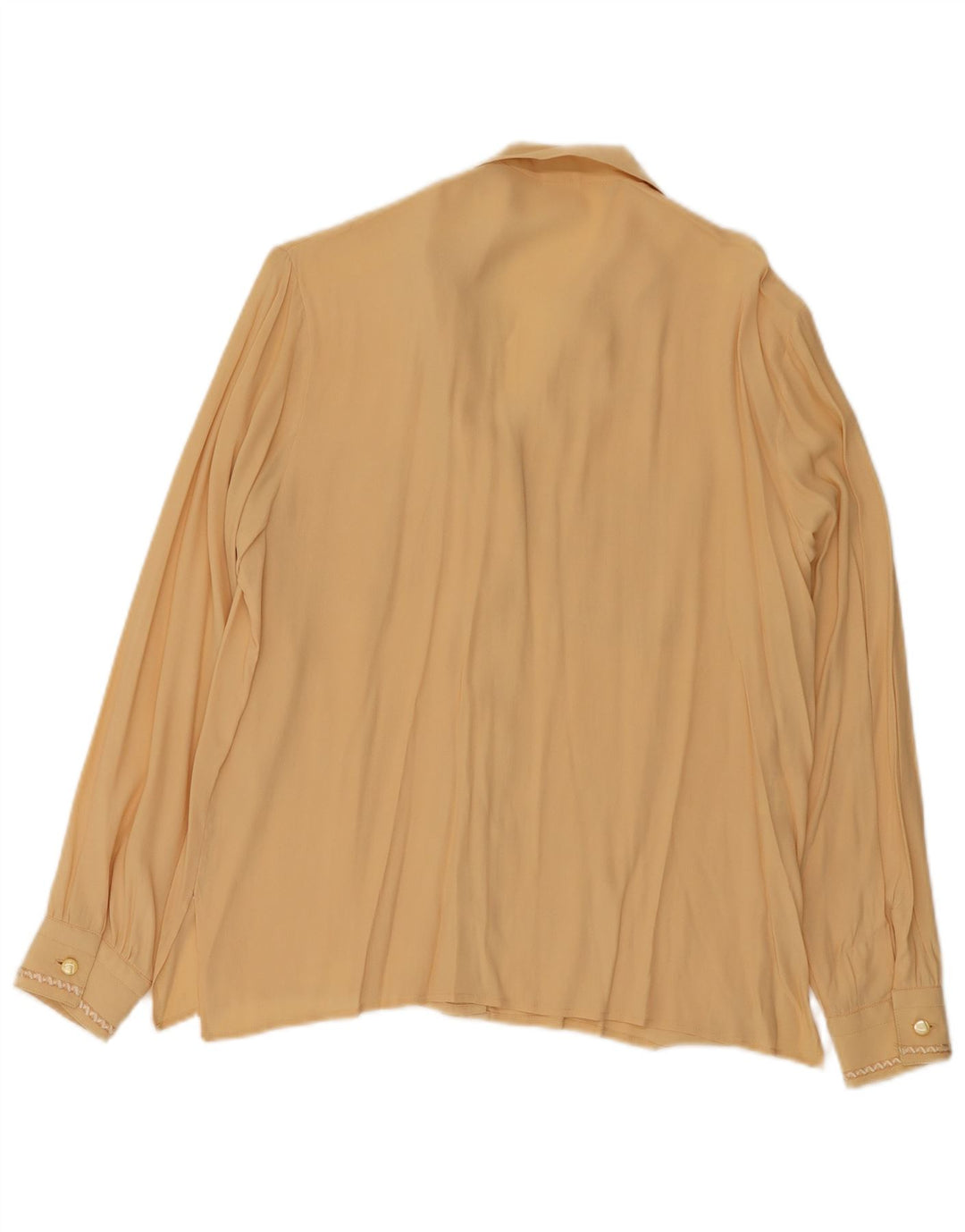 Blusa vintage para mujer IT 46 Acetato beige grande
