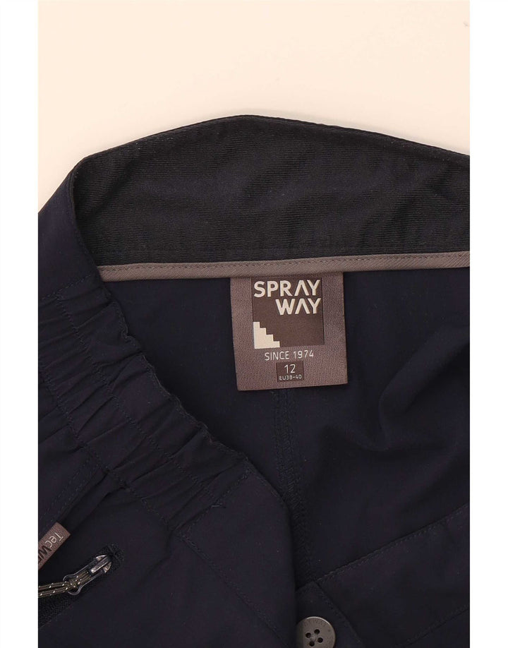 Shorts cargo para mujer Sprayway UK 12 Medium W32 Poliamida azul marino