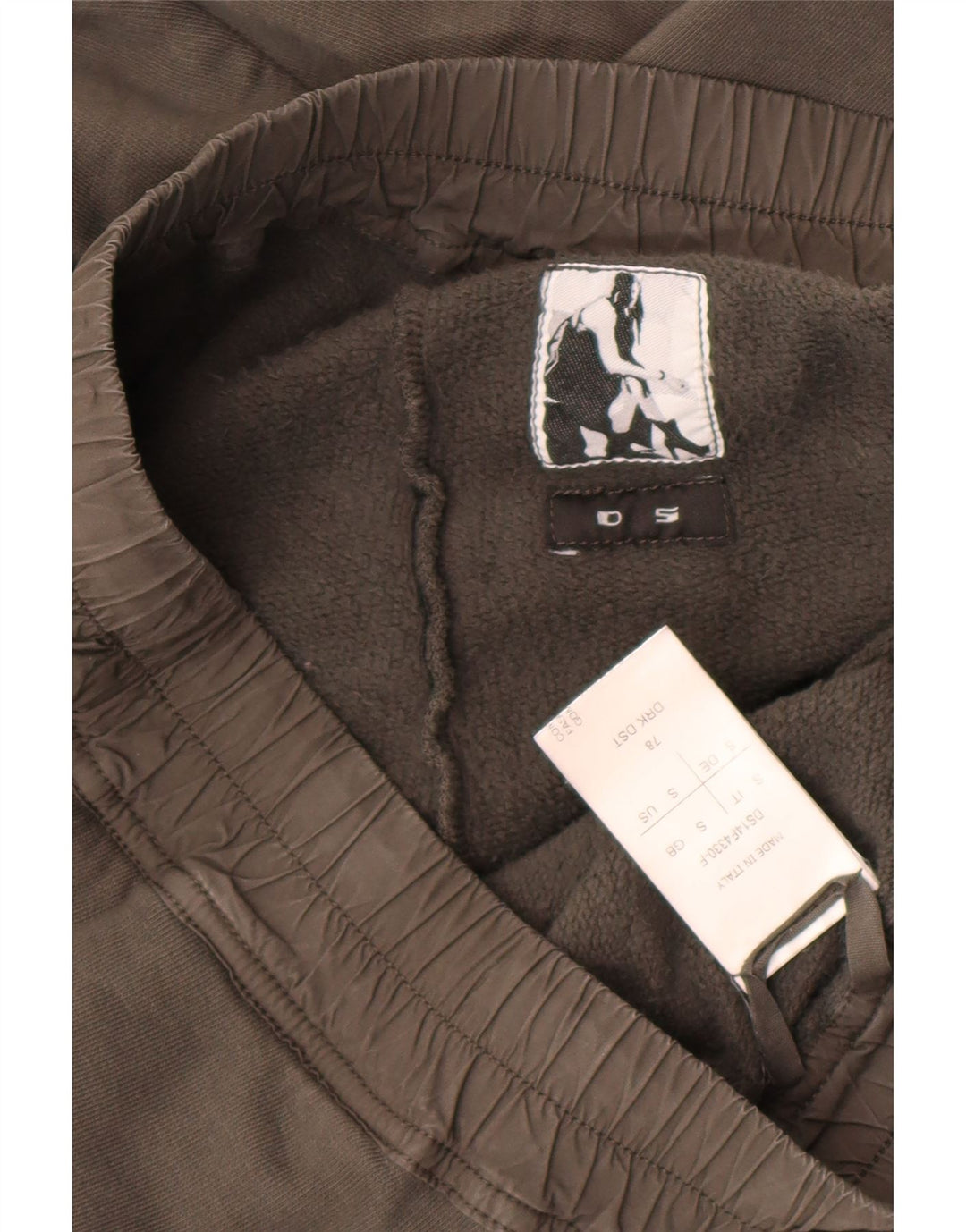 Rick Owens Falda larga para mujer pequeña W28 algodón gris