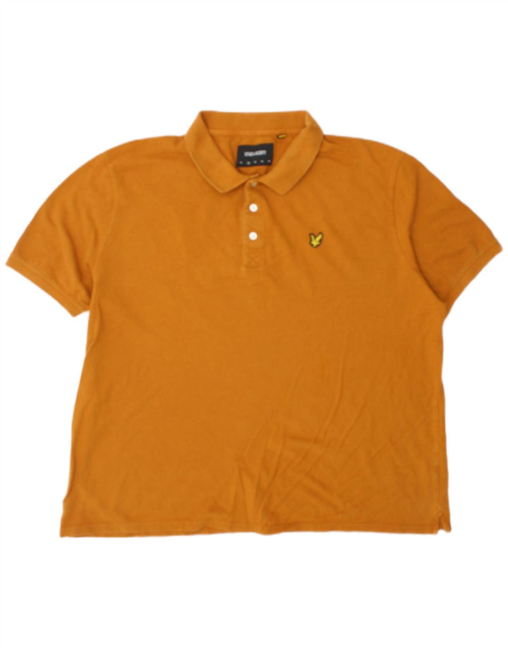Lyle & Scott Polo para hombre 2XL Algodón naranja