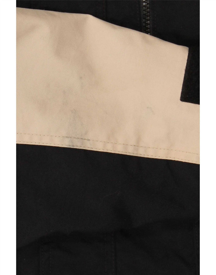 Camel Active Chaqueta cortavientos con capucha para hombre UK 38 Medium Black Colourblock