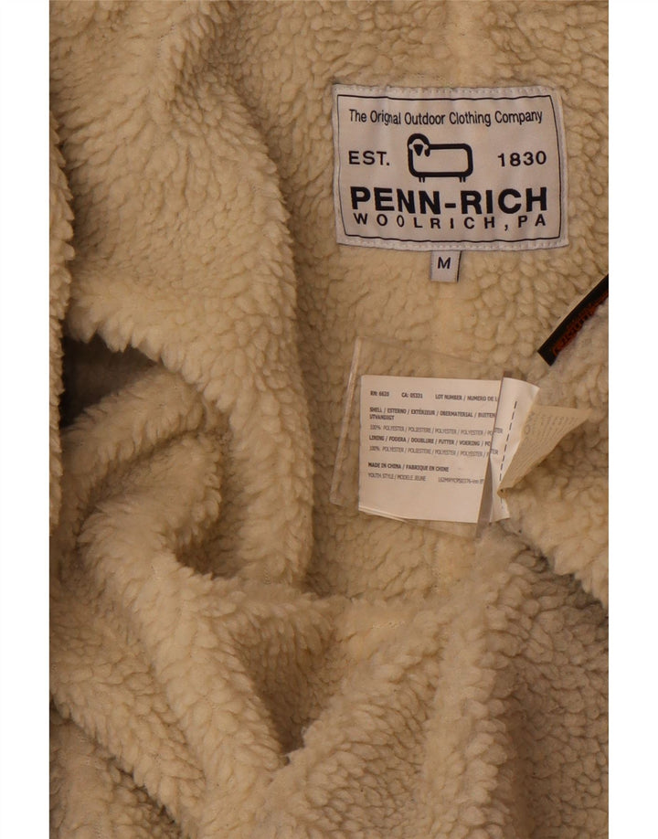 WOOLRICH Parka con capucha para mujer UK 44 Poliéster marrón medio