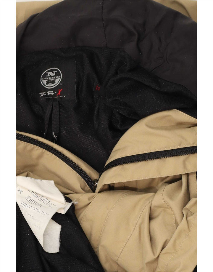North Sails Chaqueta impermeable con capucha para hombre UK 42 XL Poliamida beige