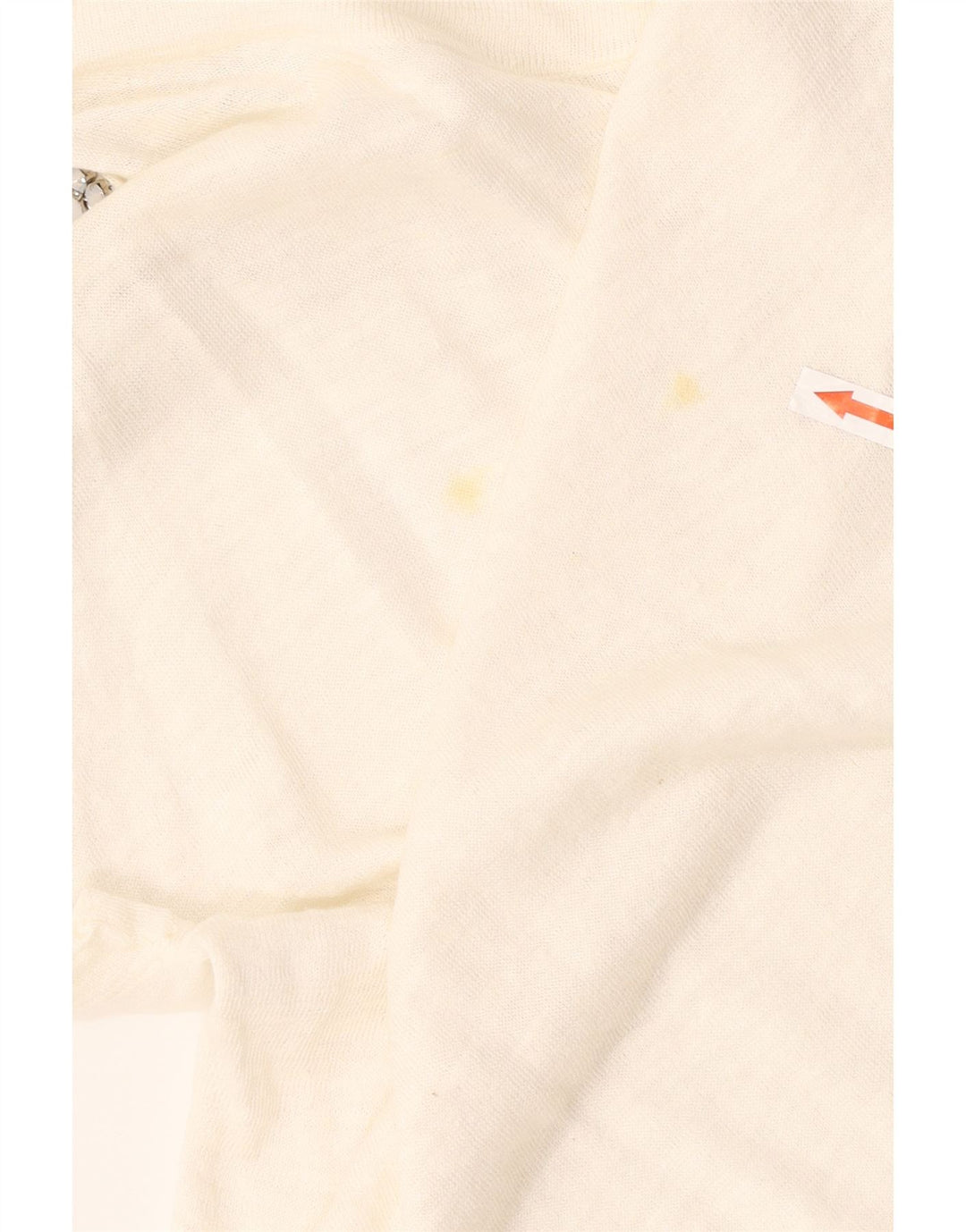 Patrizia Pepe Top extragrande con hombros descubiertos para mujer US 2 XS White Flax