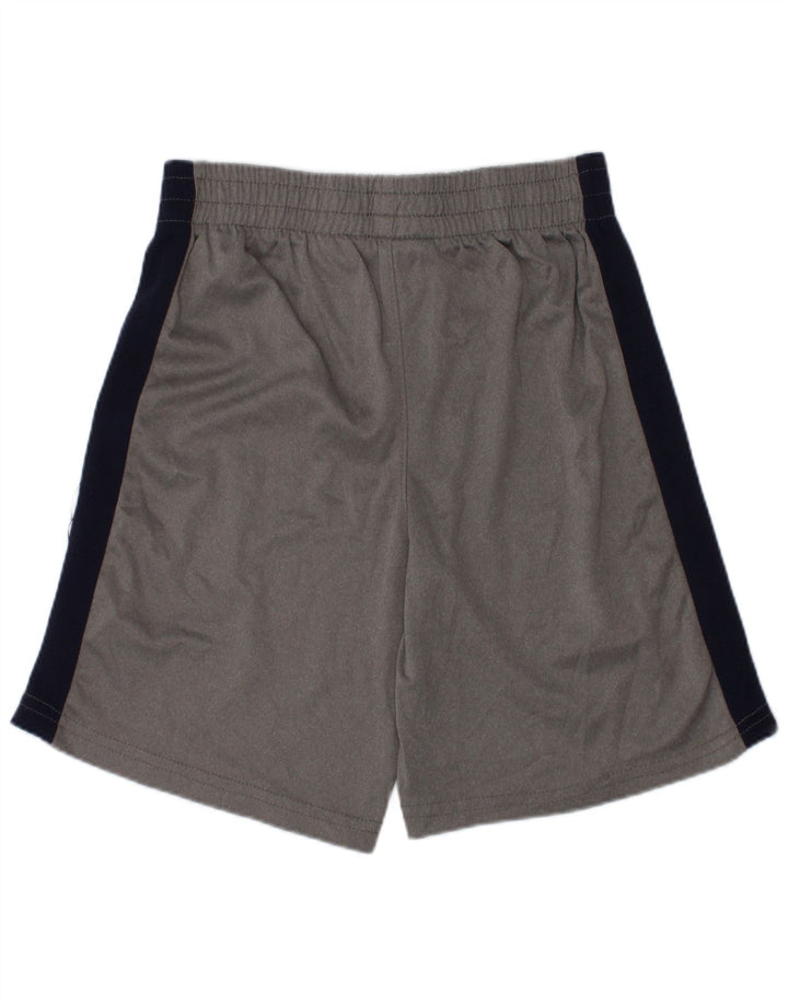 Puma Pantalones cortos deportivos gráficos para niños 5-6 años Gris Poliéster color block