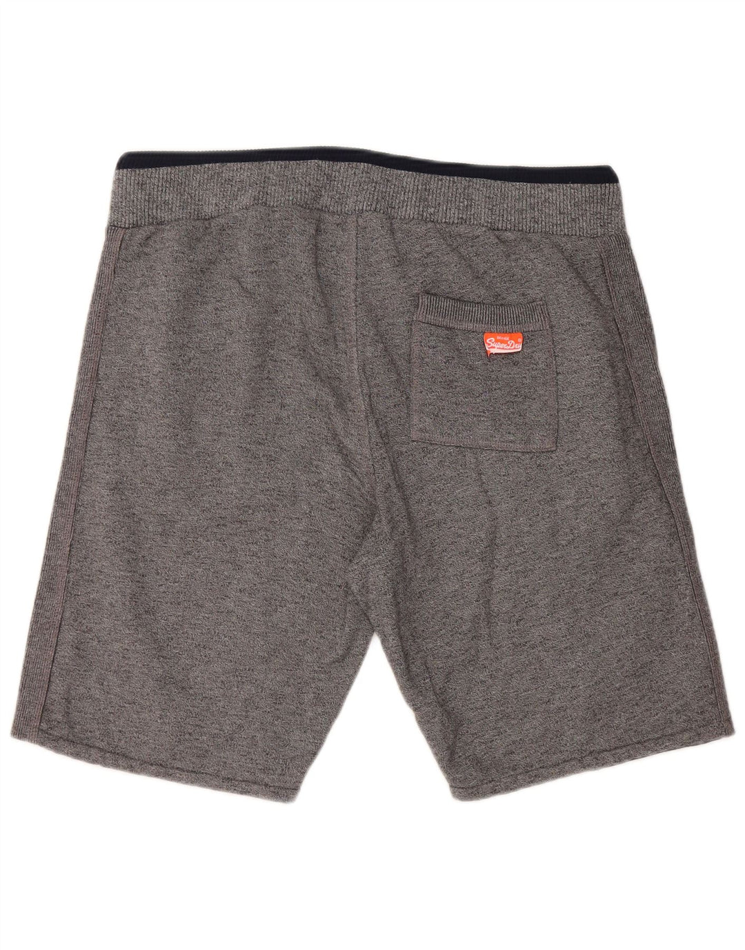 SUPERDRY Pantalones cortos deportivos ajustados para hombre de algodón gris grande