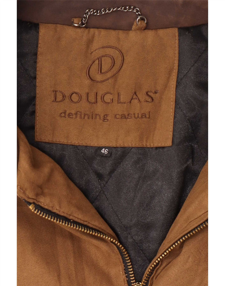 Douglas Chaqueta de ante para hombre UK 46 3XL Cuero beige
