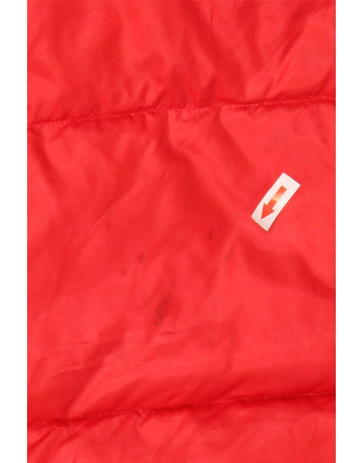 Michael Kors Chaqueta acolchada para mujer UK 10 Small Red Poliéster