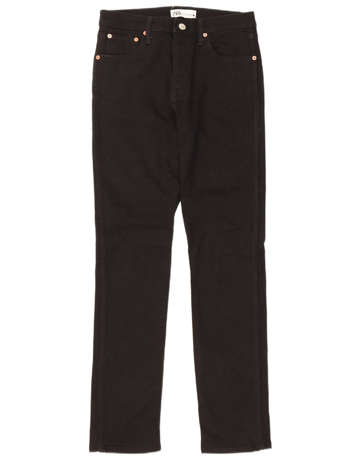 Zara Jeans Slim para Mujer EU 40 Medium W30 L32 Algodón Negro