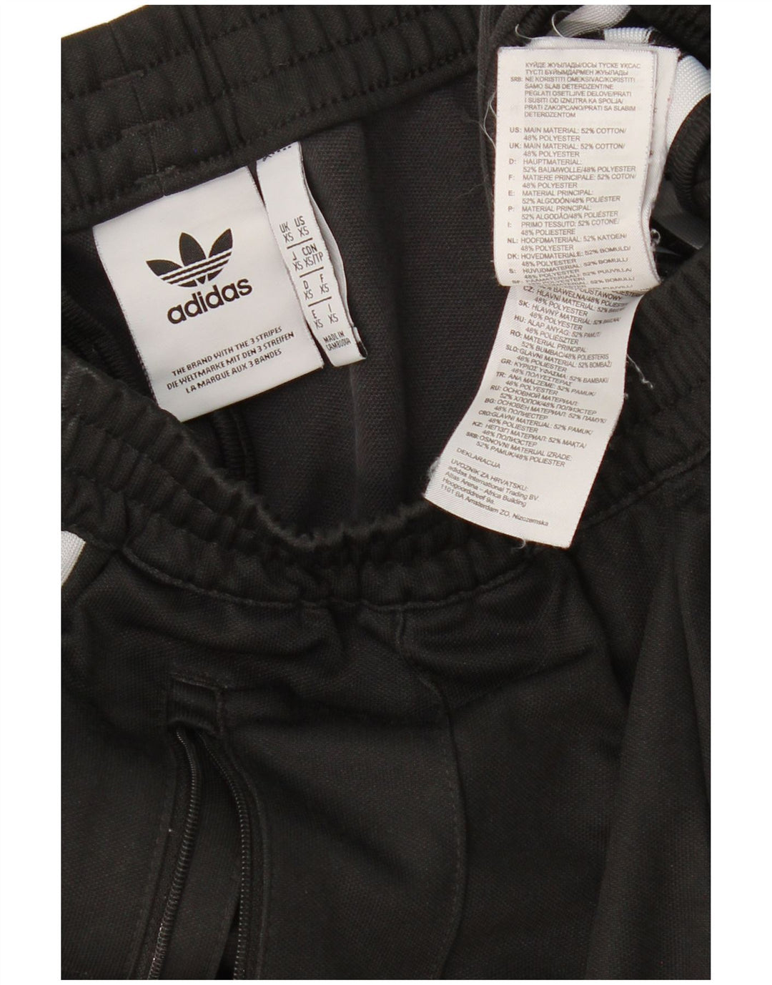 Pantalón de Chándal ADIDAS Hombre XS Algodón Negro