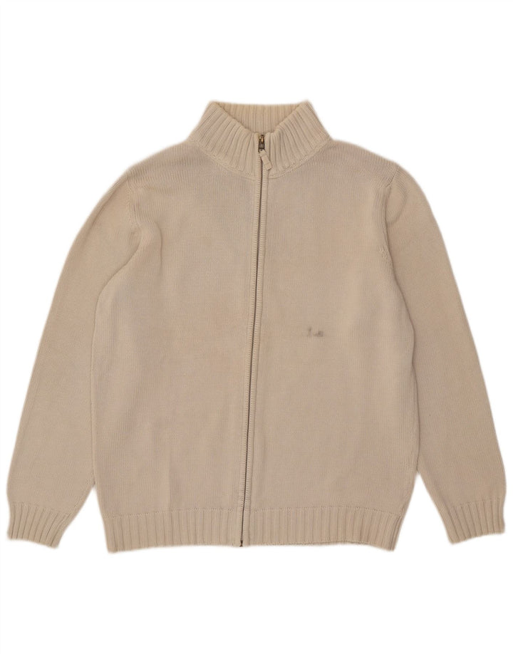 Zara Hombre Cárdigan Sueter Grande Blanco Roto