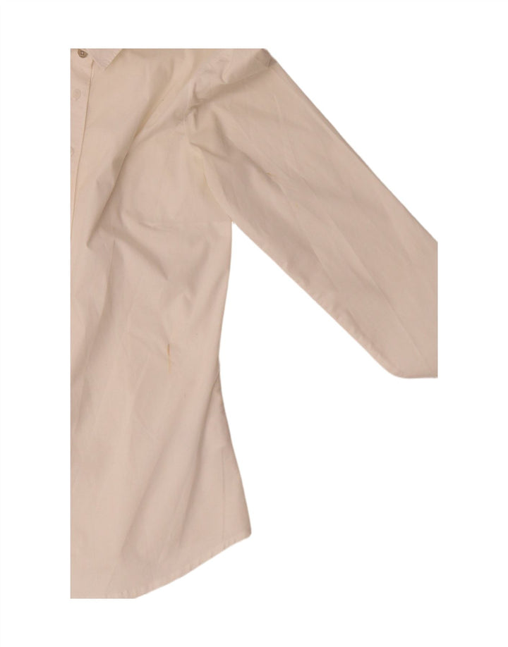 TOMMY HILFIGER Womens Slim Fit Shirt US 6 Medium Off White Cotton Vintage Tommy Hilfiger and Second-Hand Tommy Hilfiger from Messina Hembry 