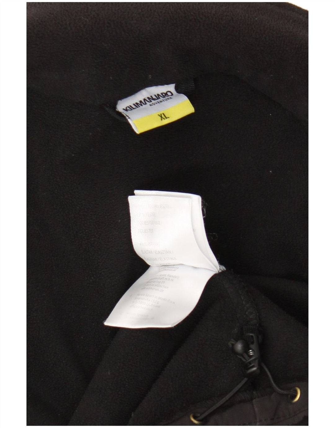 Kilimanjaro Chaqueta cortavientos para hombre UK 42 XL Poliéster negro