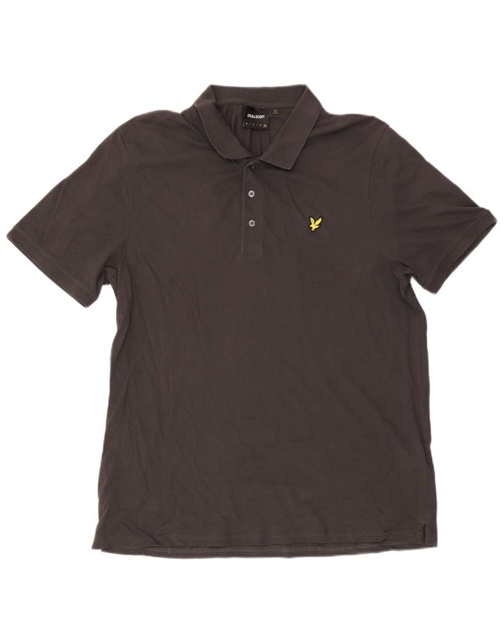 Lyle & Scott Polo para hombre 2XL Algodón gris