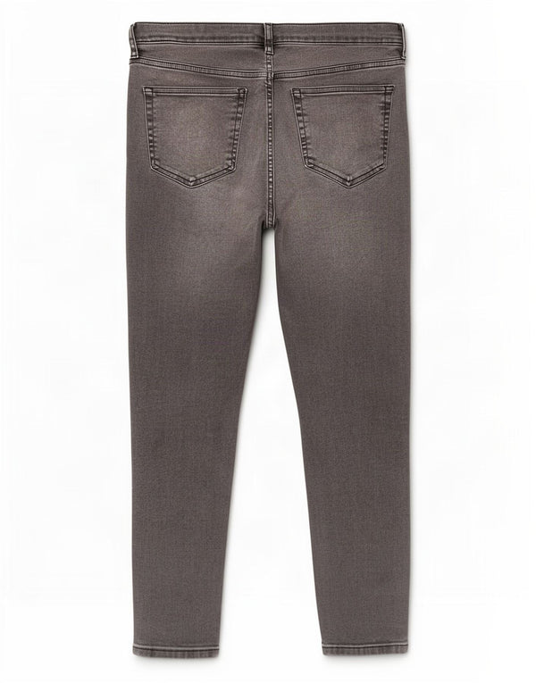 Topshop Jamie Crop Skinny Jeans para Mujer W34 L25 Algodón Gris