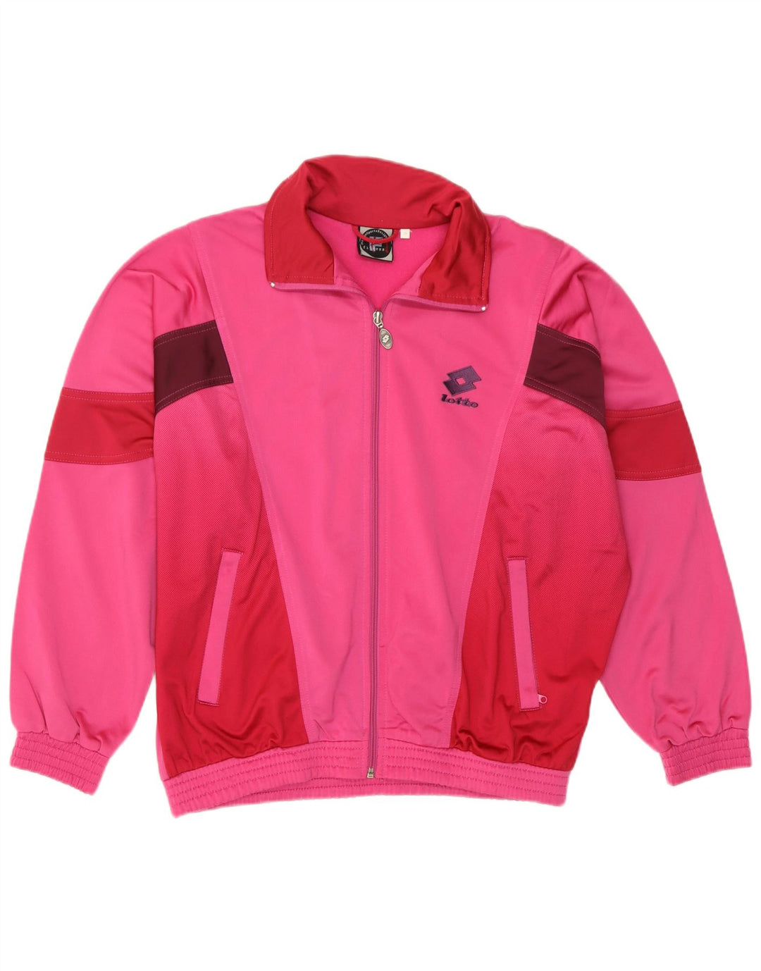 Lotto Chaqueta de chándal extragrande para mujer UK 10 Small Pink Colourblock