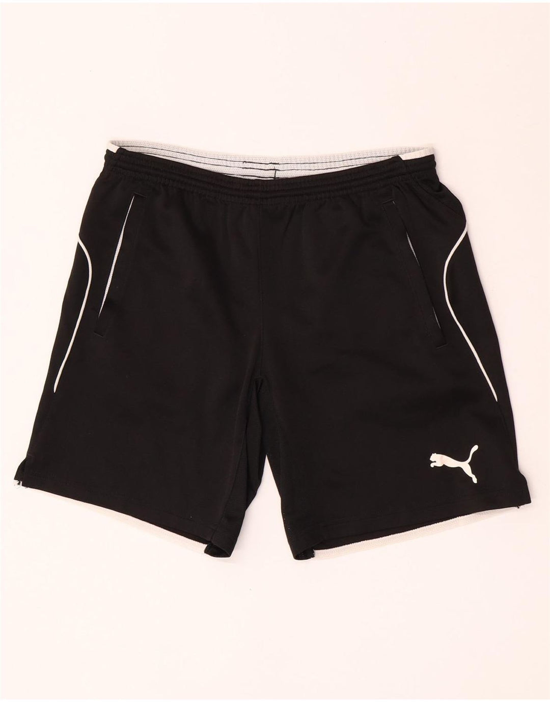 Puma Pantalón Corto Deportivo Niño 15-16 Años Negro Poliéster