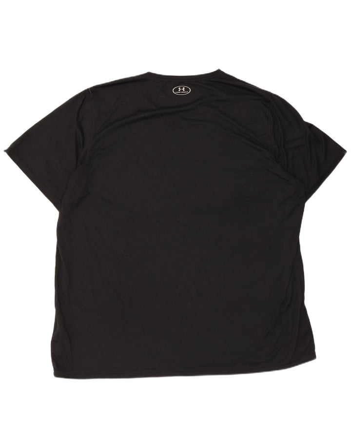UNDER ARMOUR Camiseta gráfica Heat Gear para hombre Top 3XL Poliéster negro