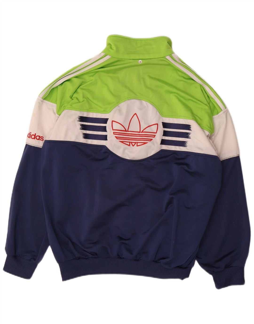 ADIDAS Chaqueta de chándal para hombre Reino Unido 42/44 Grande Azul marino Colorblock