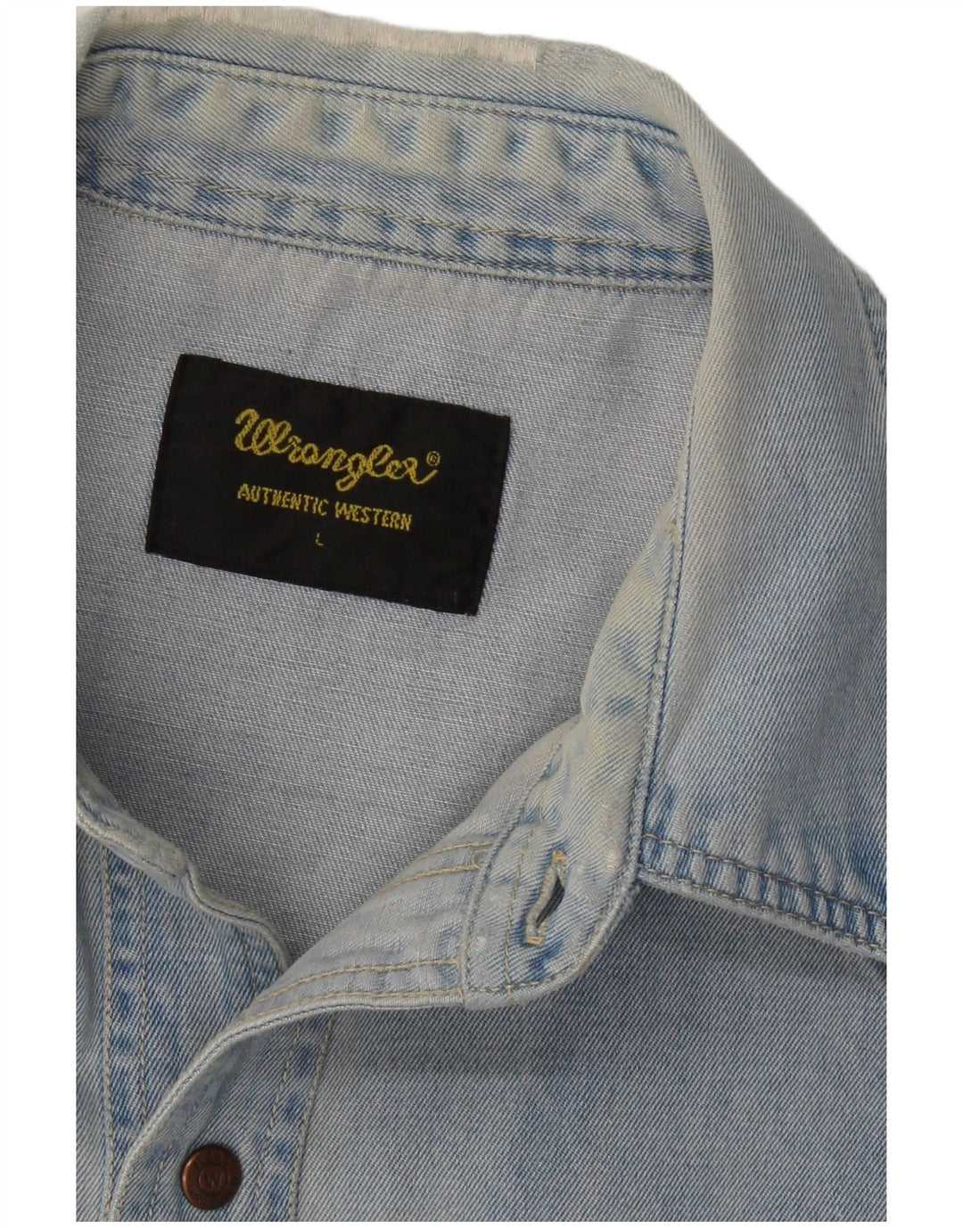 WRANGLER Camisa vaquera para hombre grande azul
