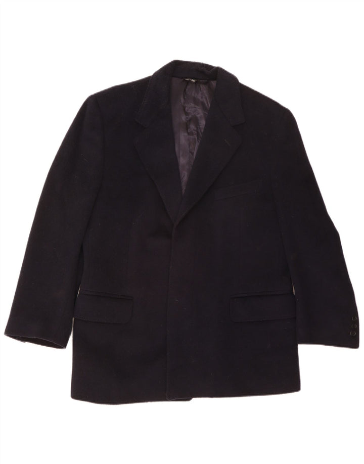 San Remo Chaqueta Blazer para Hombre UK 36 Small Lana Azul Marino