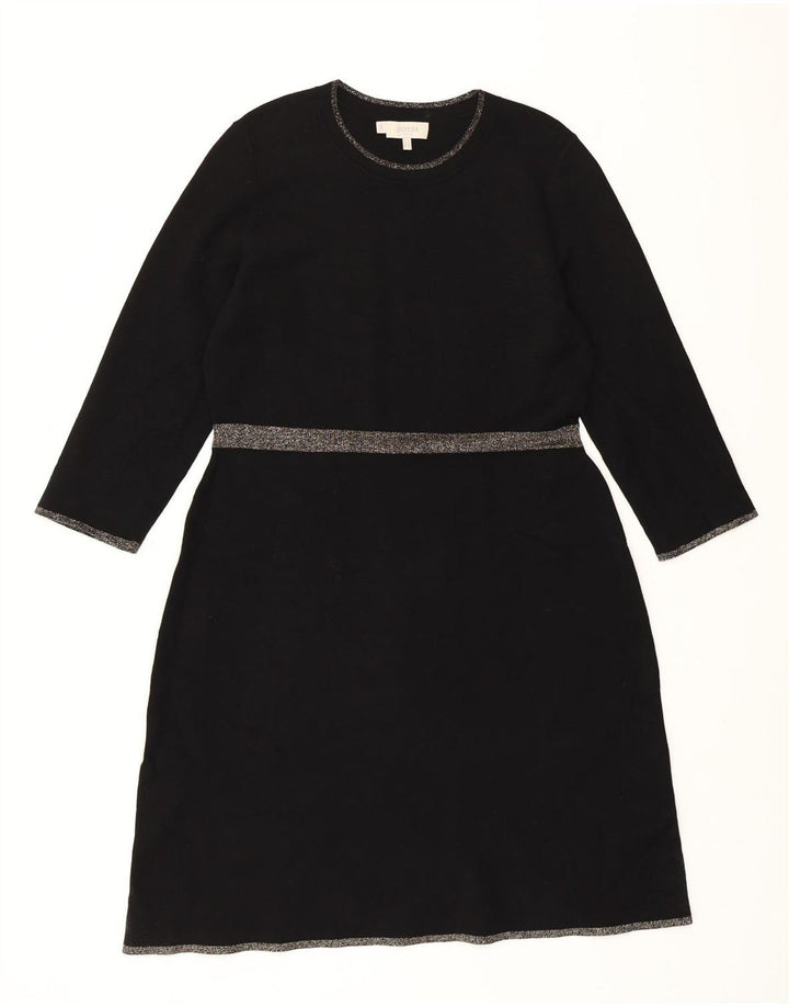 Hobbs Vestido tipo jersey para mujer UK 40 XL Viscosa negra