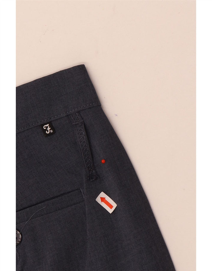 Farah Hombre Pantalones Casuales Rectos W36 L29 Poliéster Azul