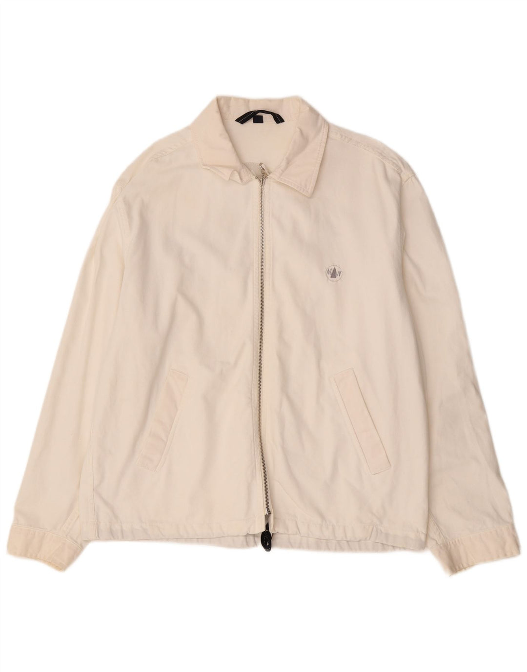 MURPHY & NYE Chaqueta bomber para hombre UK 40 Grande Algodón blanco
