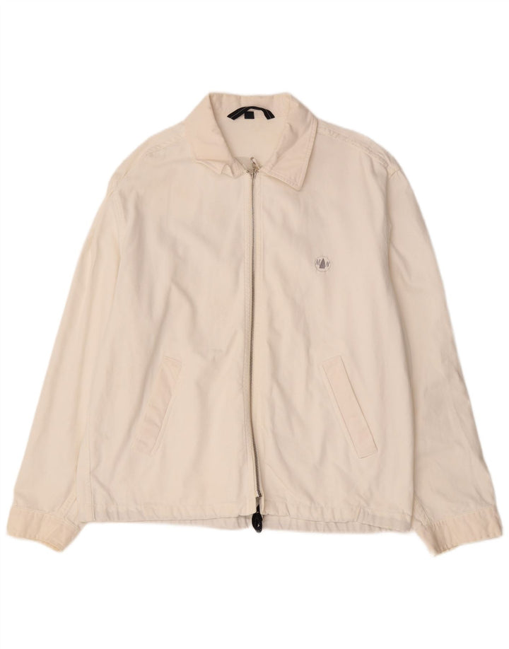 MURPHY & NYE Chaqueta bomber para hombre UK 40 Grande Algodón blanco