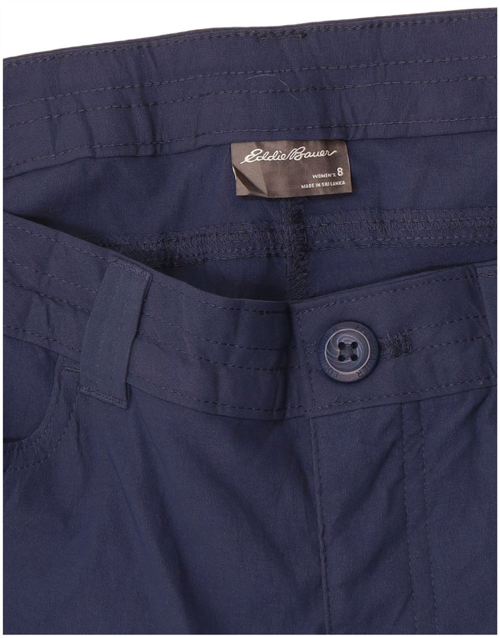 EDDIE BAUER Pantalones capri rectos para mujer US 8 Medium W32 L20 Azul marino