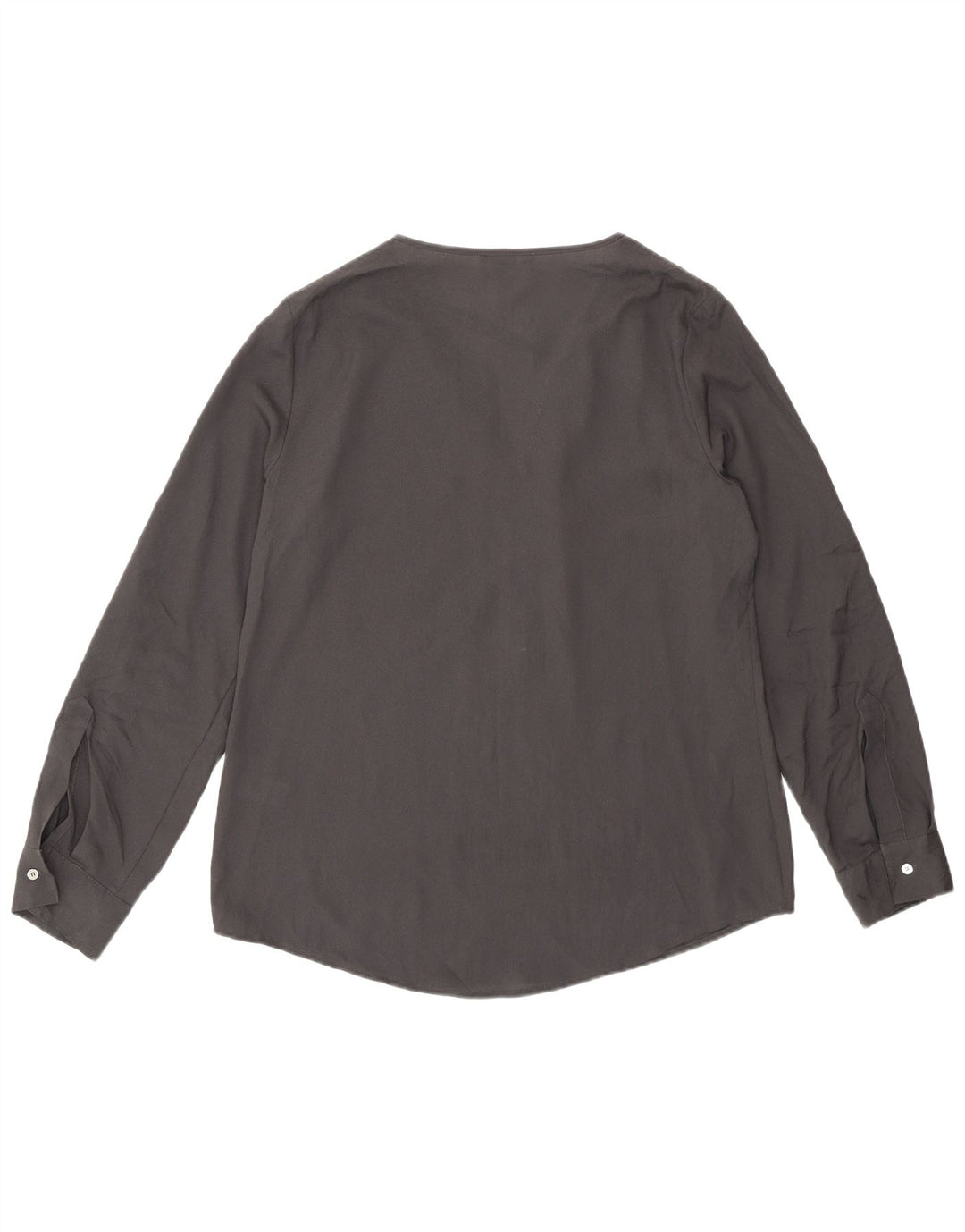 Calvin Klein Blusa de manga larga para mujer UK 44 Poliéster gris medio