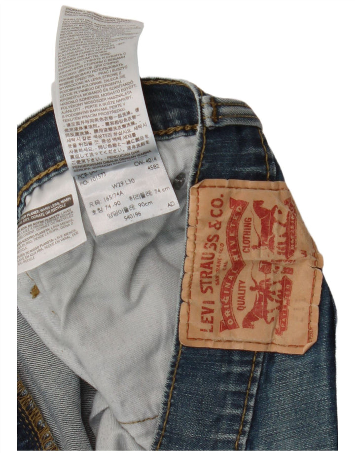 LEVI'S Mujer 511 Slim Jeans W29 L30 Algodón Azul