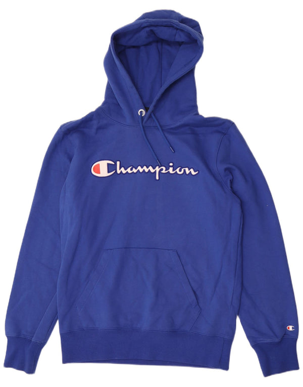 Champion Sudadera Con Capucha Gráfica De Algodón Azul Medio