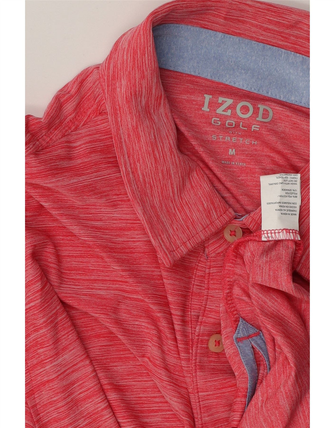 Polo Izod Hombre Poliéster Rayas Rojas Medianas
