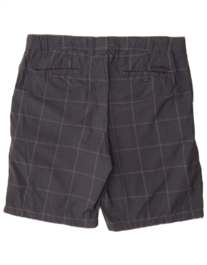 O'Neill Pantalones cortos chinos para hombre W36 Poliéster a cuadros azul marino grande