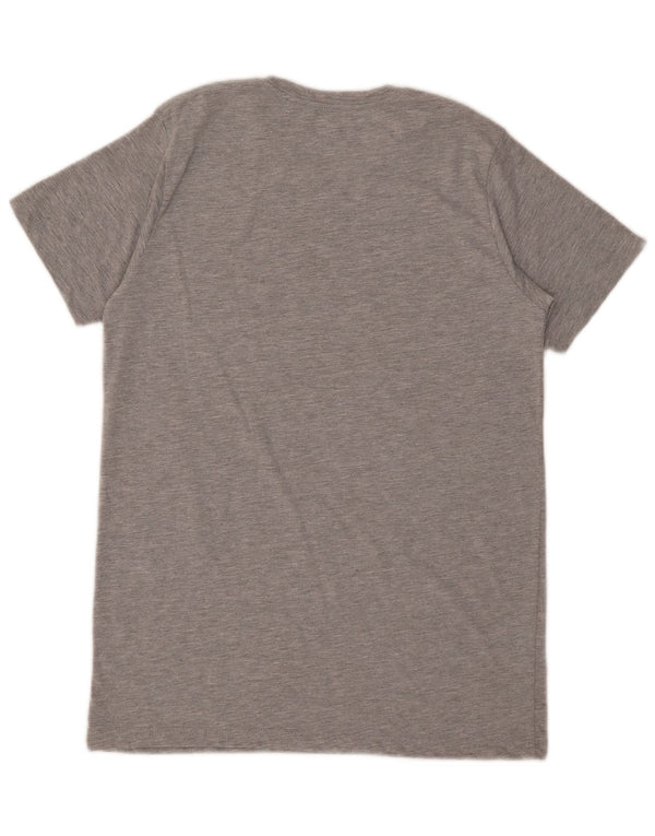 Hard Rock Cafe Mens Innsbruck Graphic Camiseta Top Algodón Gris Medio
