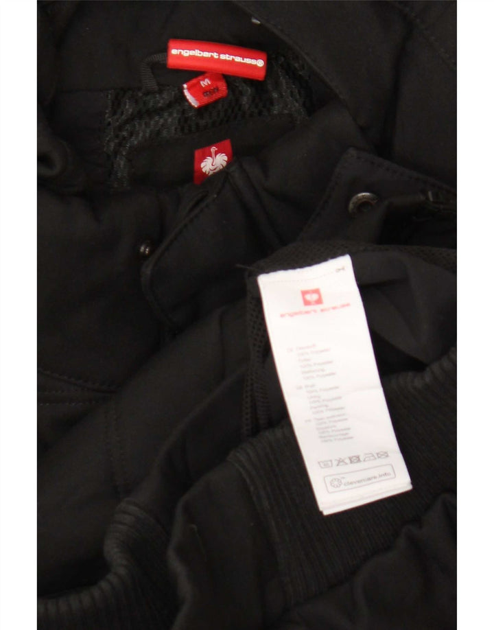 Engelbert Strauss Chaqueta acolchada con capucha para hombre UK 38 Mediana Poliéster negro