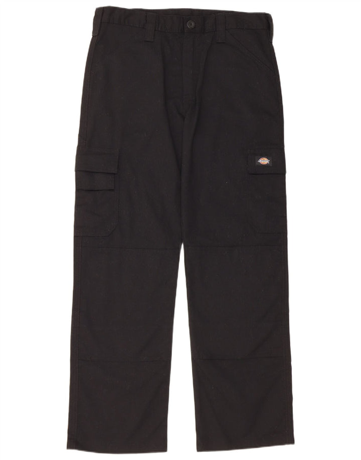 Dickies Pantalones cargo rectos para hombre W32 L30 Poliéster negro