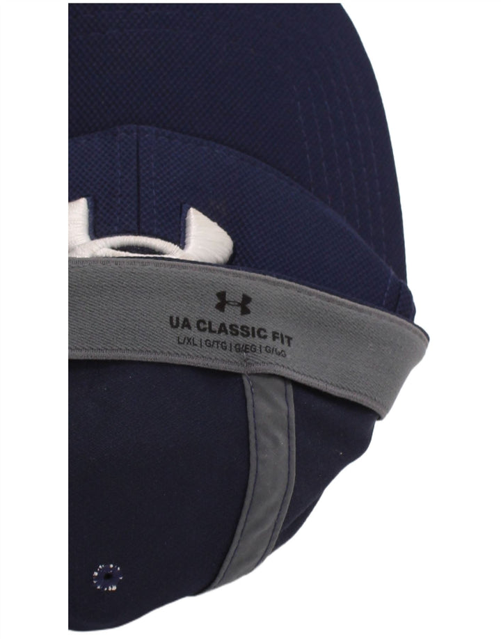 Under Armour Gorra de béisbol con ajuste clásico y gráfico para hombre, talla grande/XL, azul marino