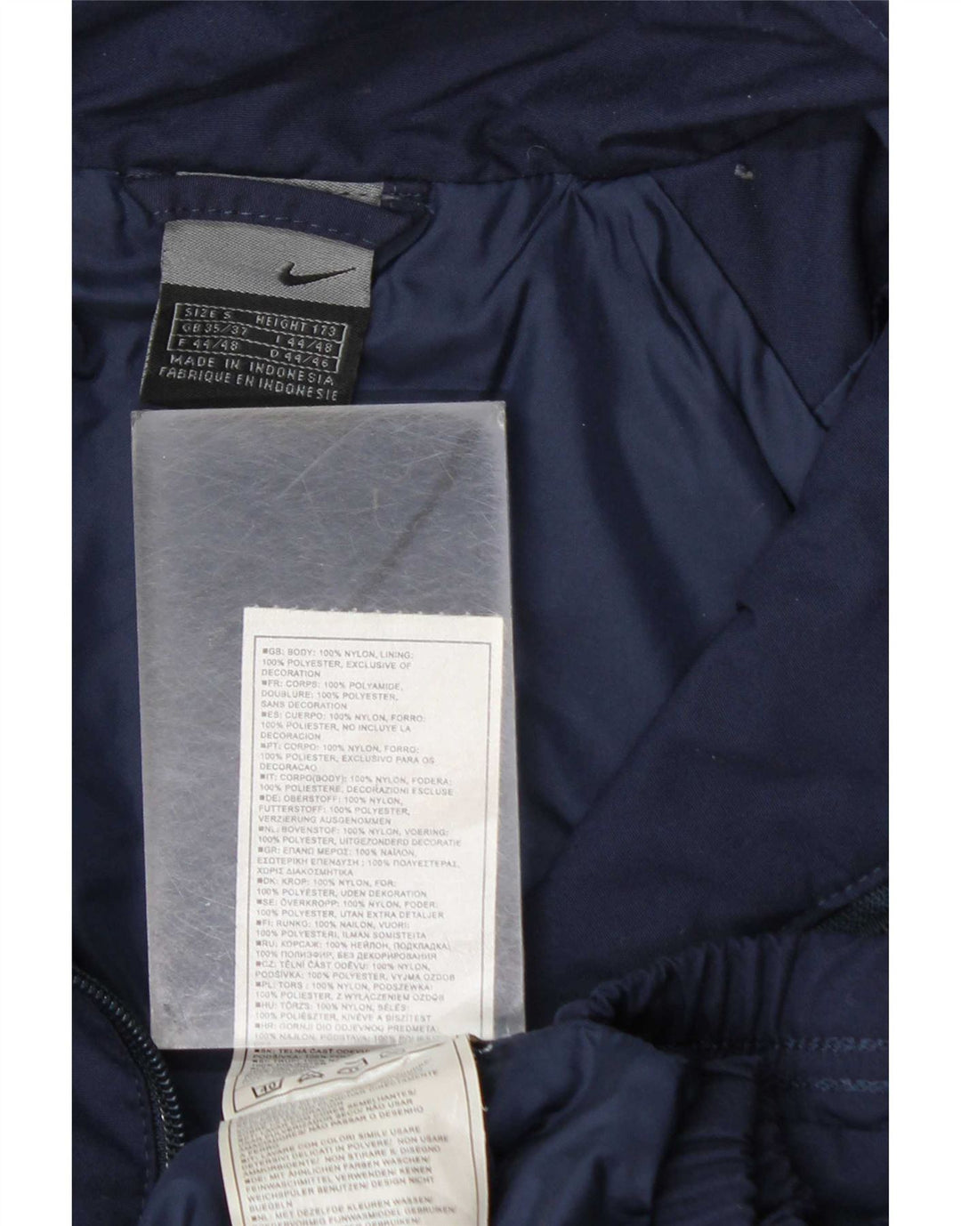 Nike Chaqueta Bomber para Hombre UK 35/37 Small Azul Marino Colorblock Nylon