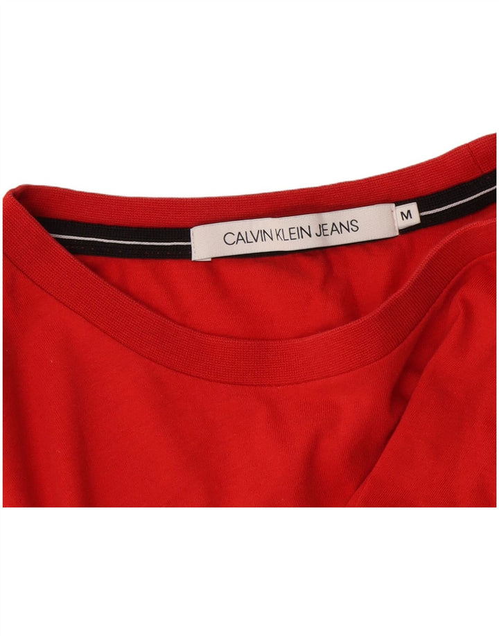 Calvin Klein Jeans - Camiseta para hombre, color rojo medio
